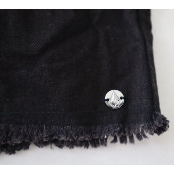 Volcom B0932206 Women's Sz Small (4/6) Black Strutin Stone Pocket Shorts - Picture 5 of 11